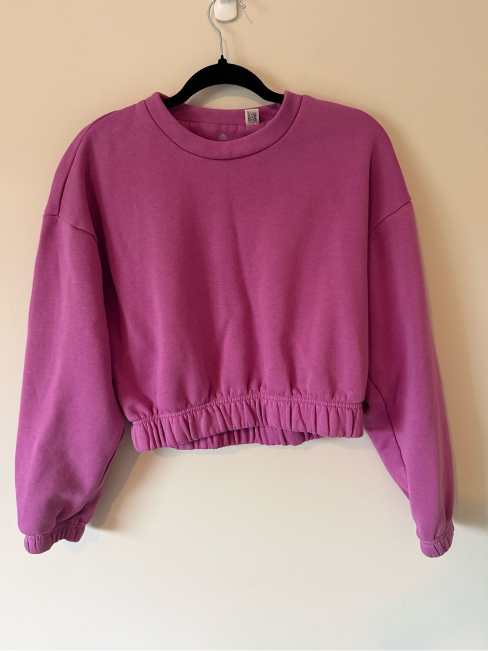 ADIDAS CROPPED PULLOVER SWEATER